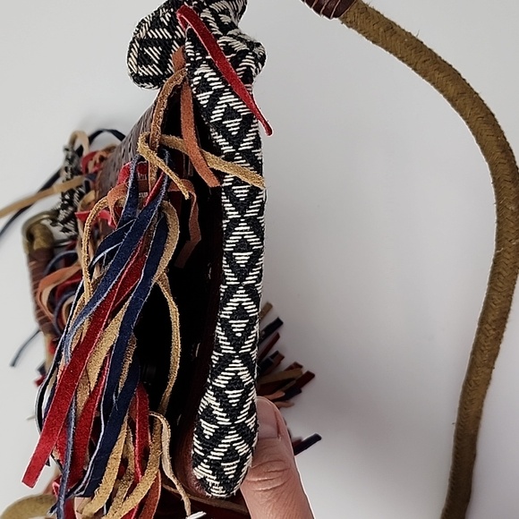 Free People Foreverly Fringe Boho Leather Crossbody Bag - Picture 4 of 15